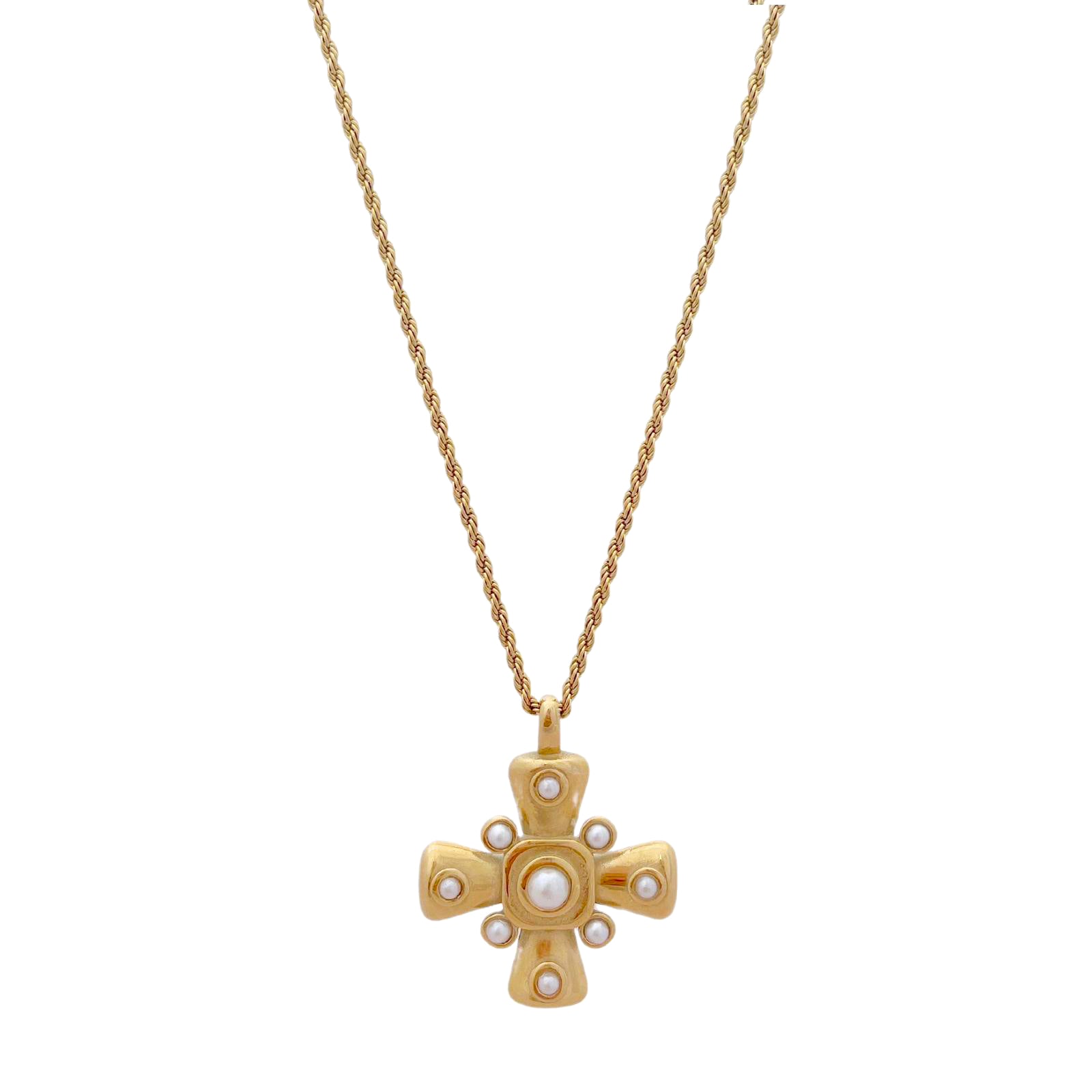 'ELENA' Cross Necklace - Ibiza Passion