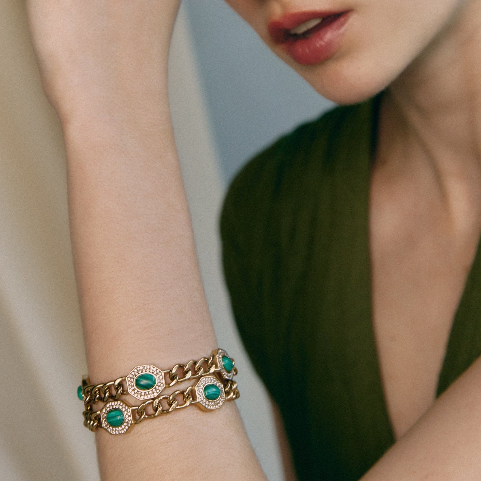 'ESTELA' Bracelet -Malachite- - Ibiza Passion