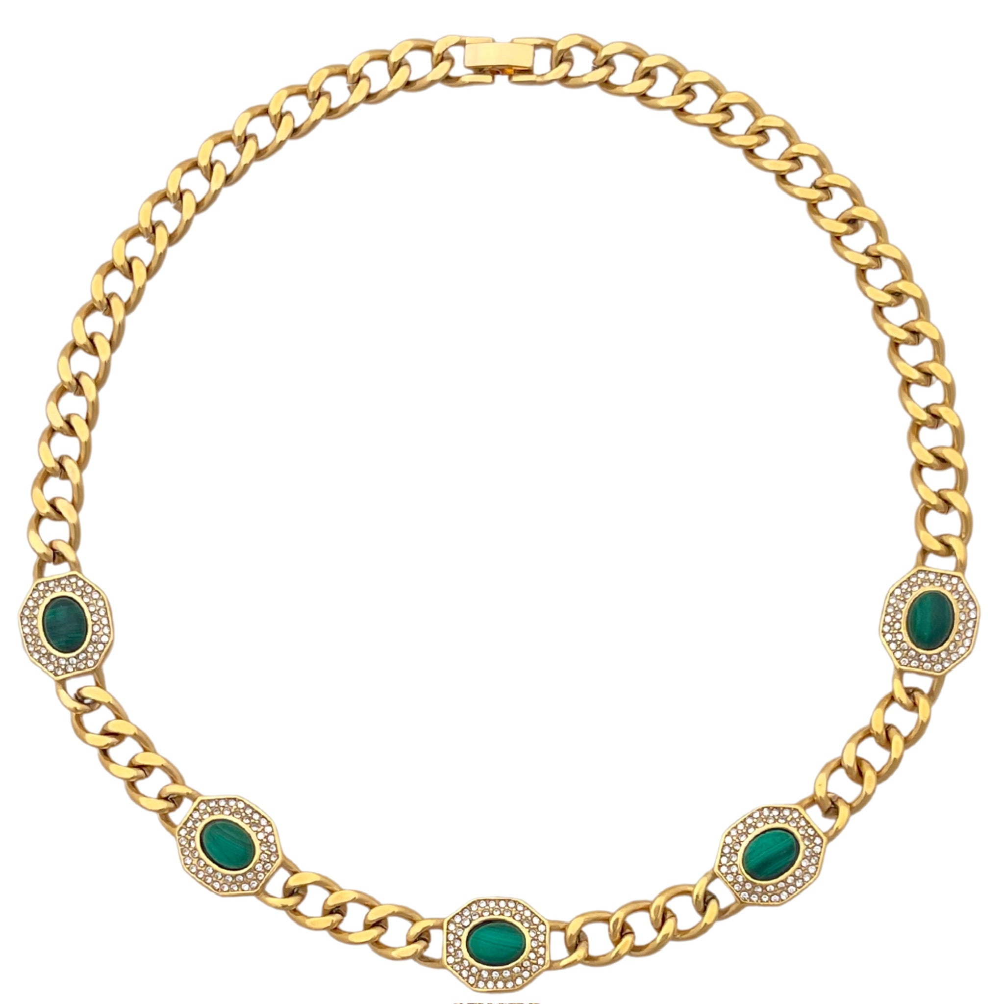 'ESTELA' Necklace -Malachite- - Ibiza Passion