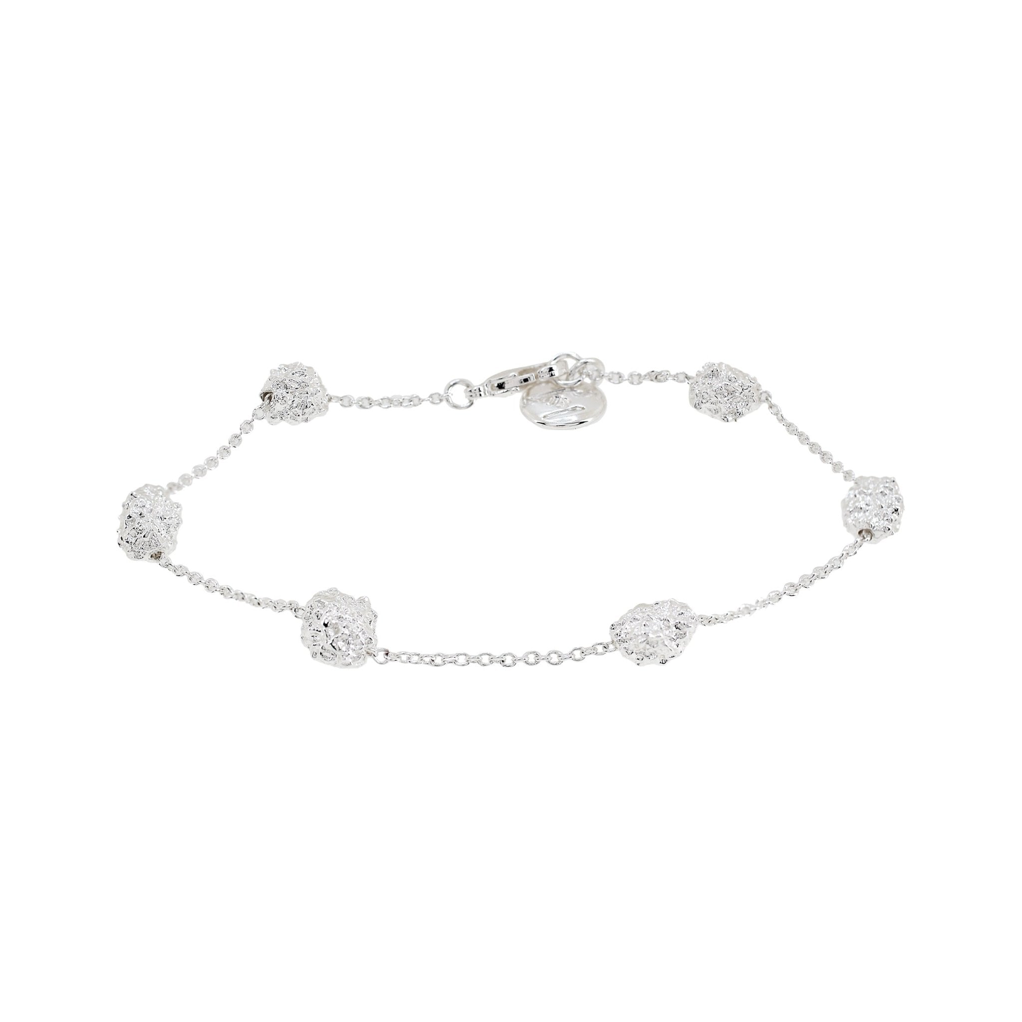 'GAIA' Mini Silver Nugget Bracelet - Ibiza Passion