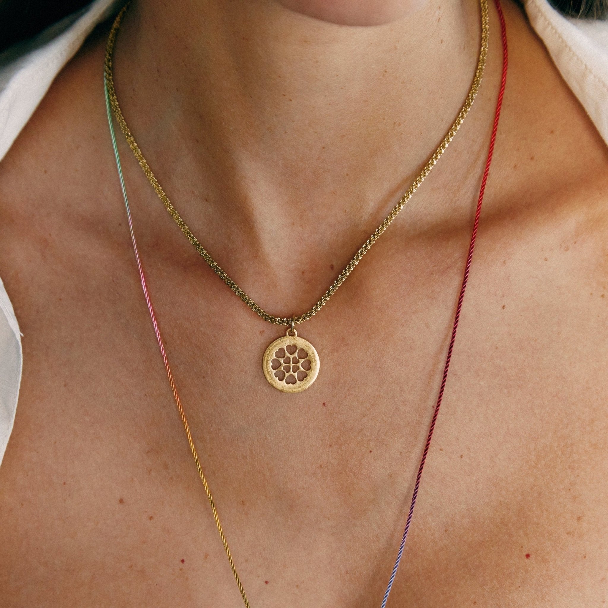 ‘Hail Mary Medal & Vivienne’ Necklace - Ibiza Passion