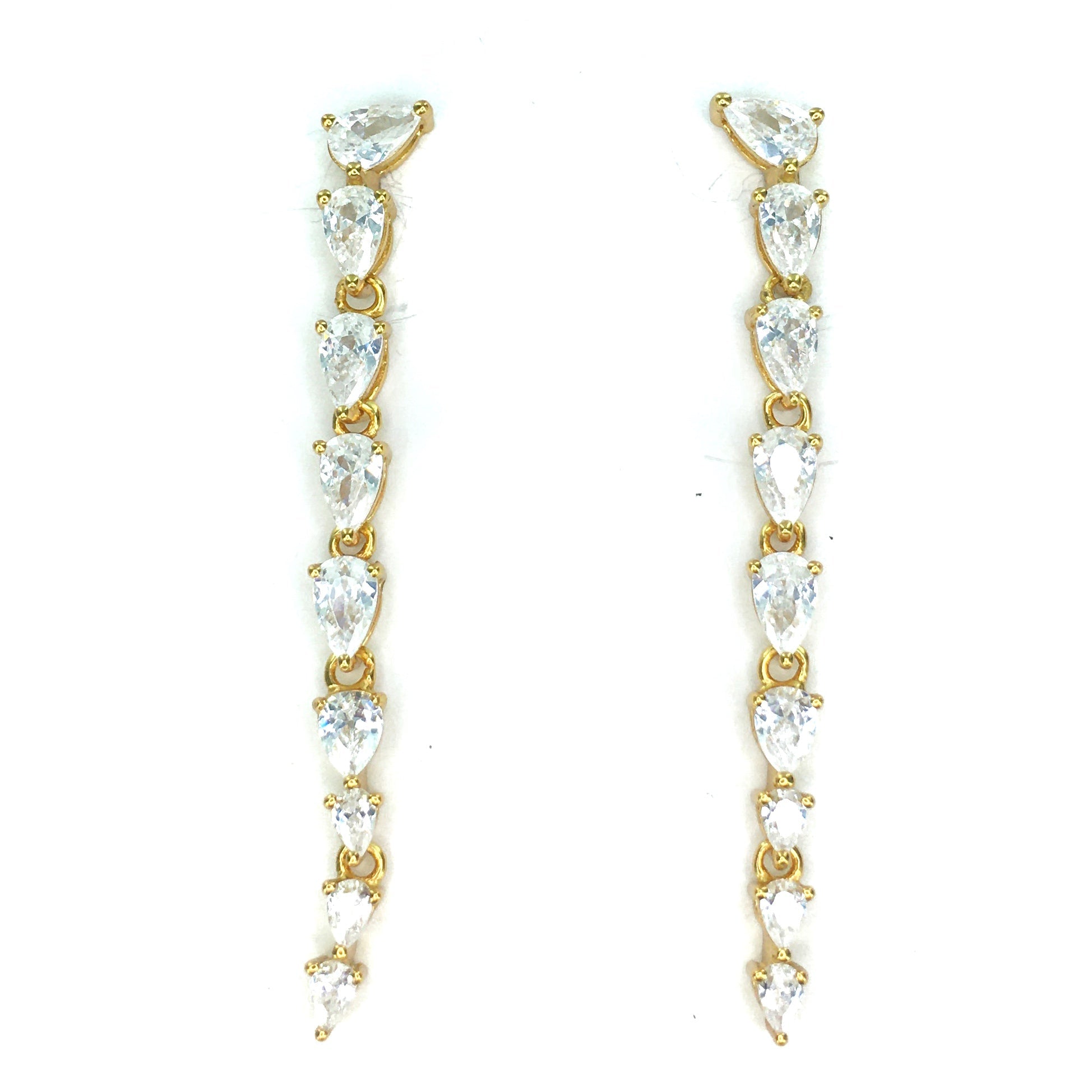 'AMAYA' Long Earrings in White - Ibiza Passion