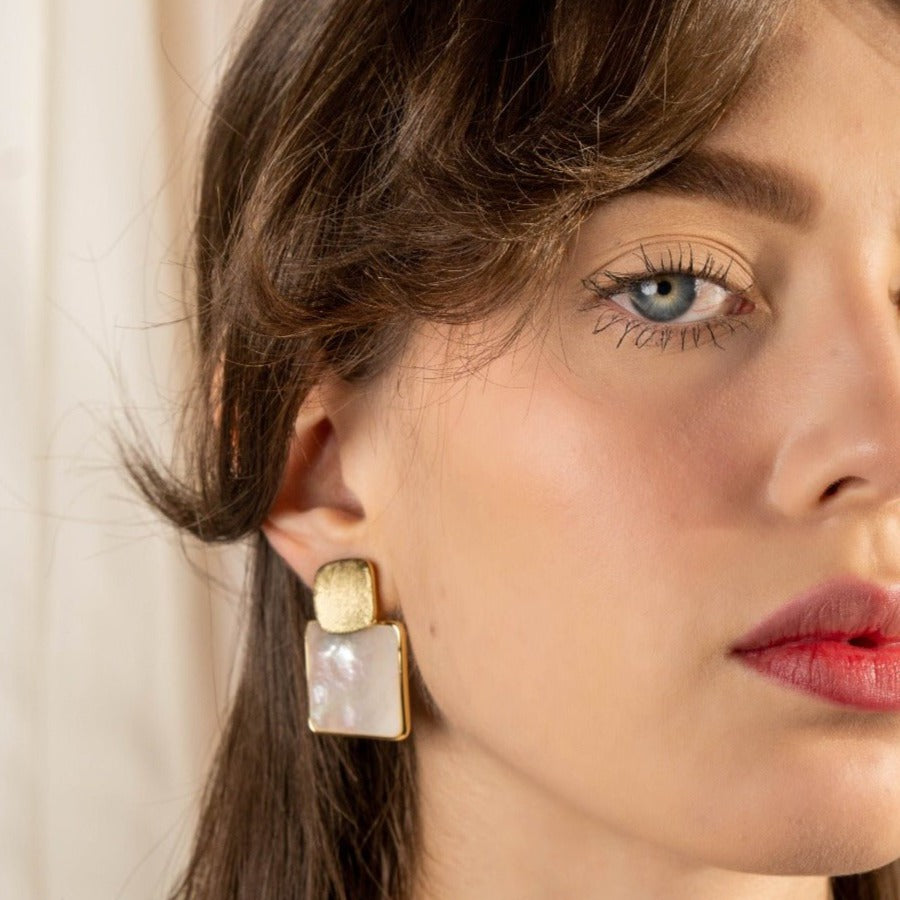 'ARTICA' Square Earring - Ibiza Passion