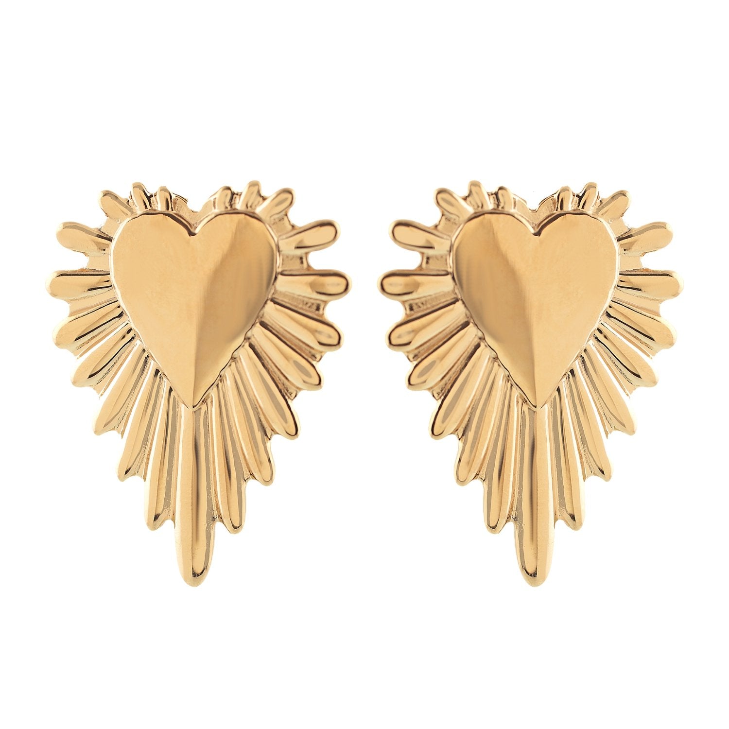 'ATENEA' Maxi Heart Earrings - Ibiza Passion