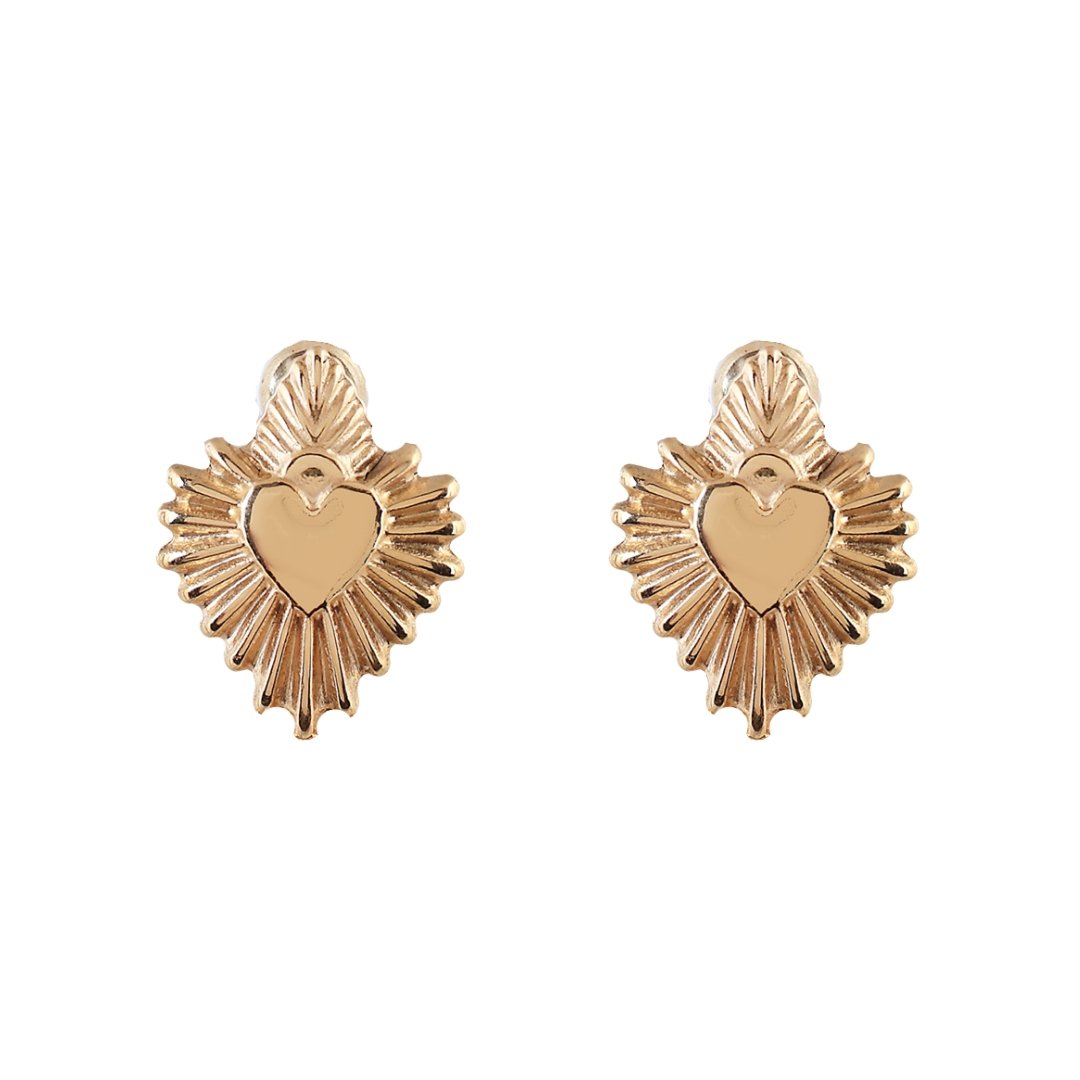 'BE FIERCE' Removable Mini Hearts Earrings - Ibiza Passion