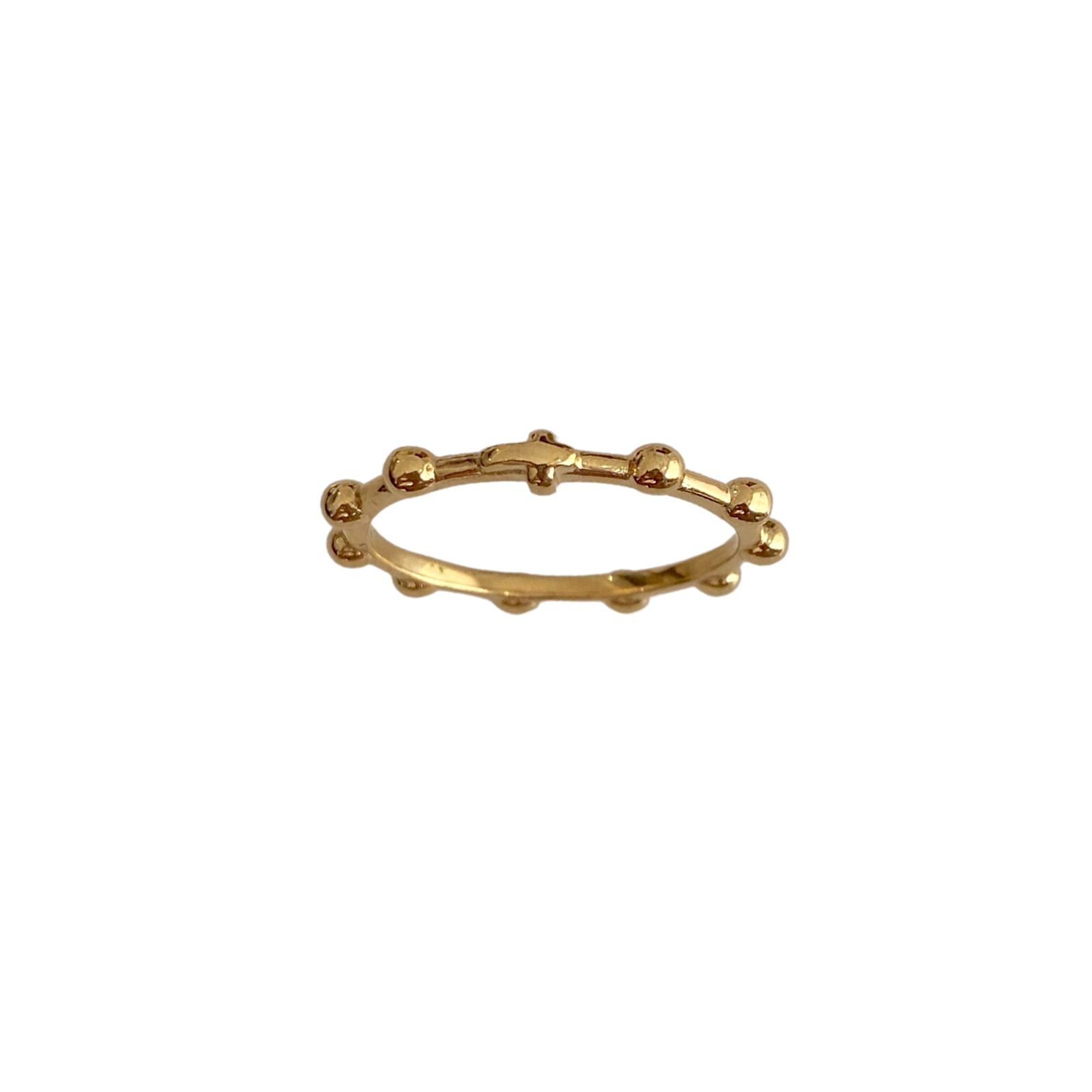 'BELIEF ROSARY' Gold Rosary Ring - Ibiza Passion