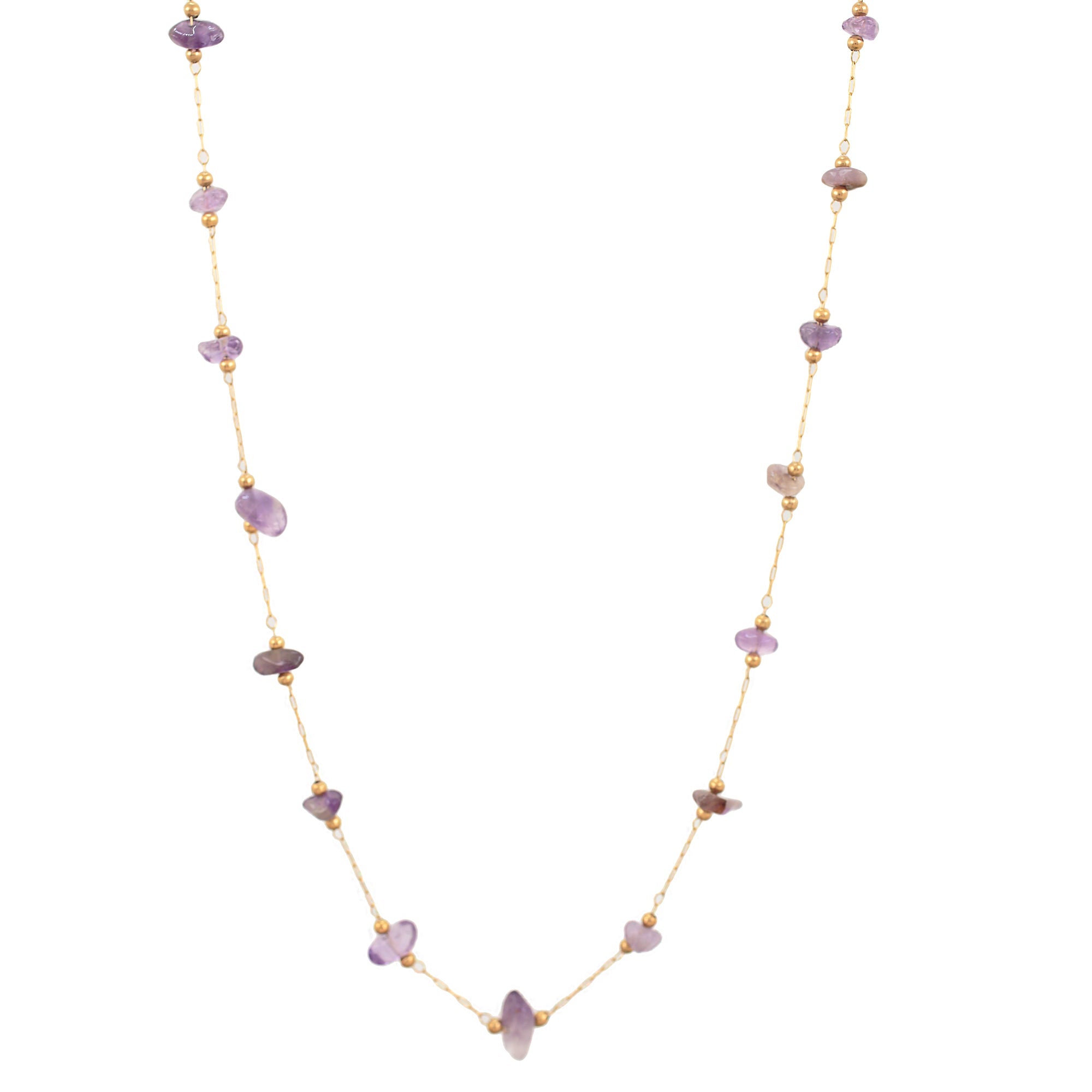 'GEM' Amethyst Stone Necklace - Ibiza Passion