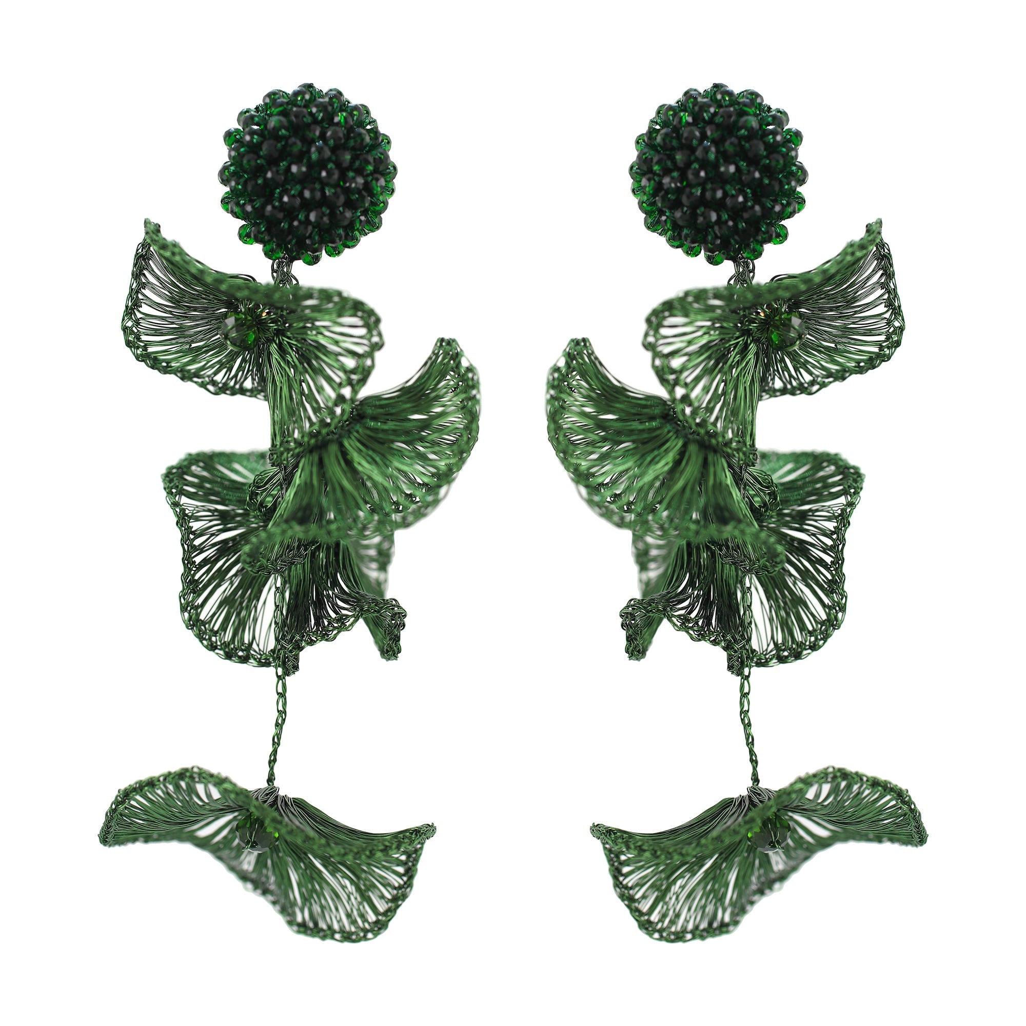 'GREEN ORCHID' EARRINGS - Ibiza Passion