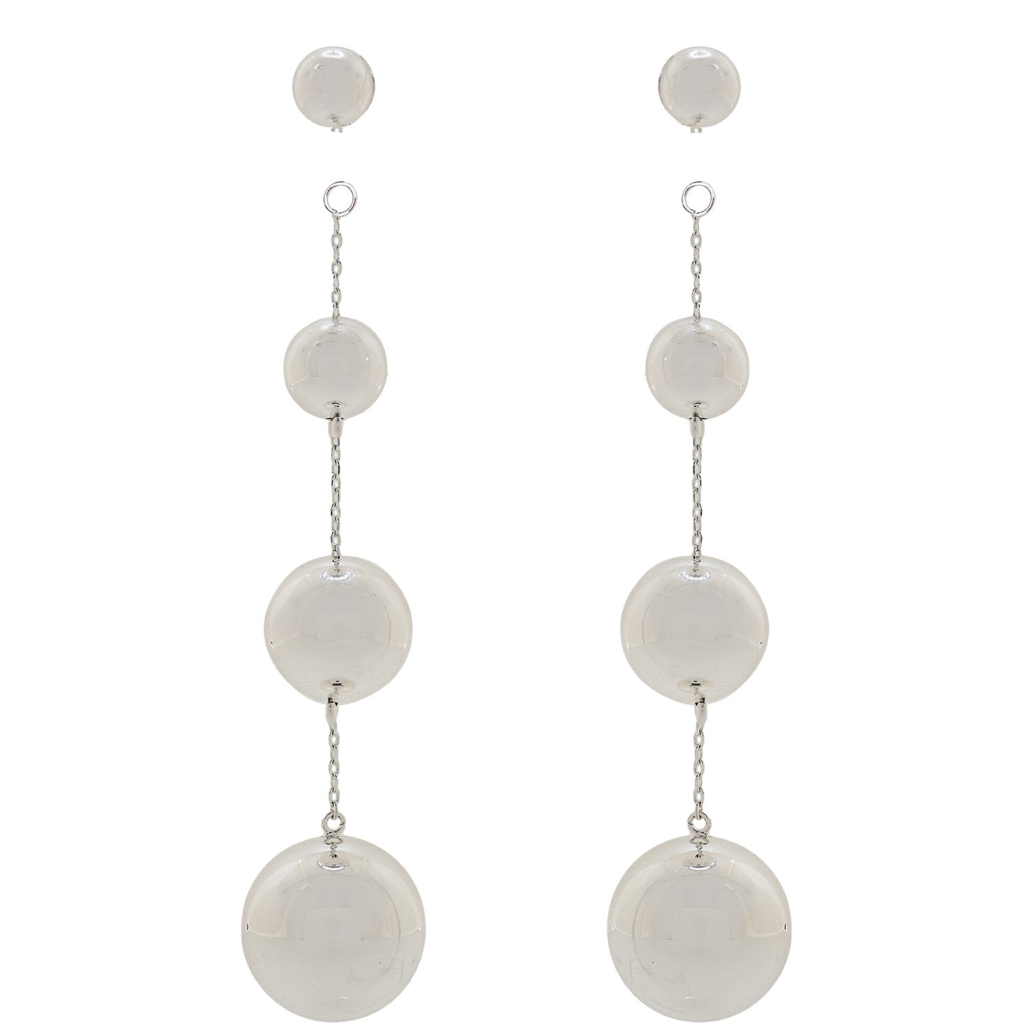 'GROW' Detachable Earrings - Silver - Ibiza Passion