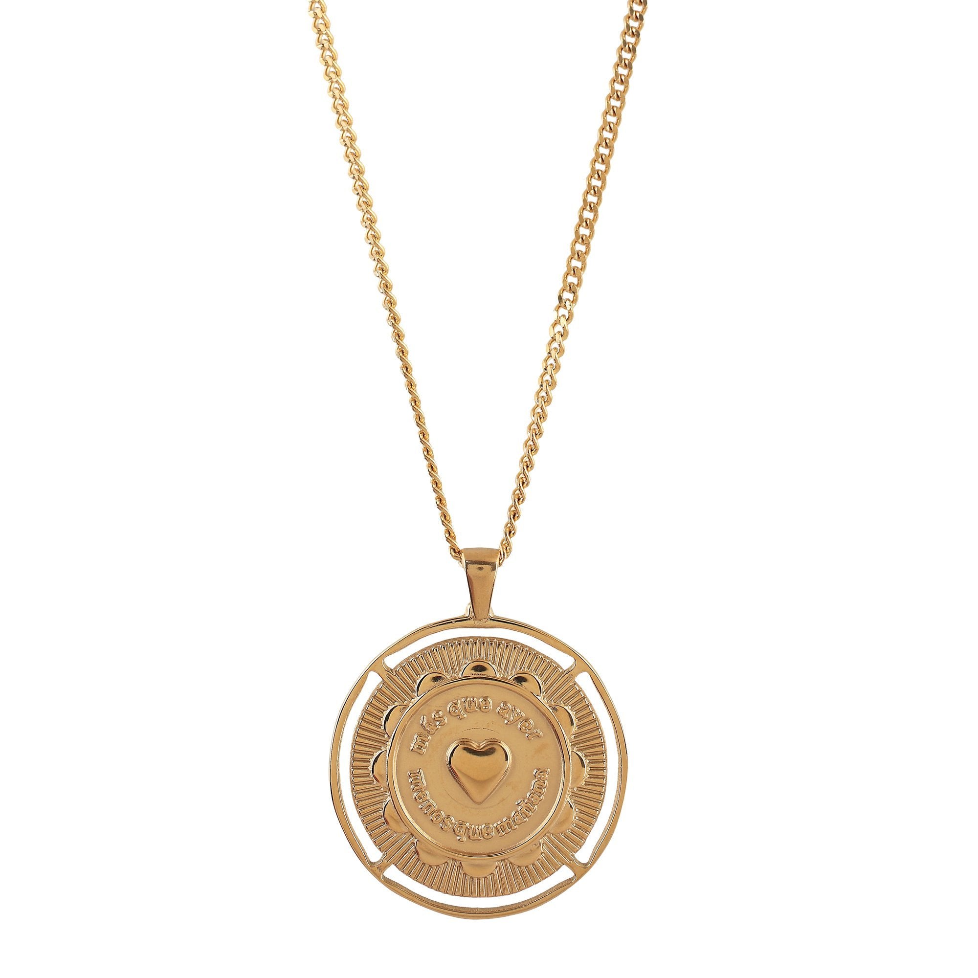 'KEEP GOING' Medallion Necklace - Ibiza Passion