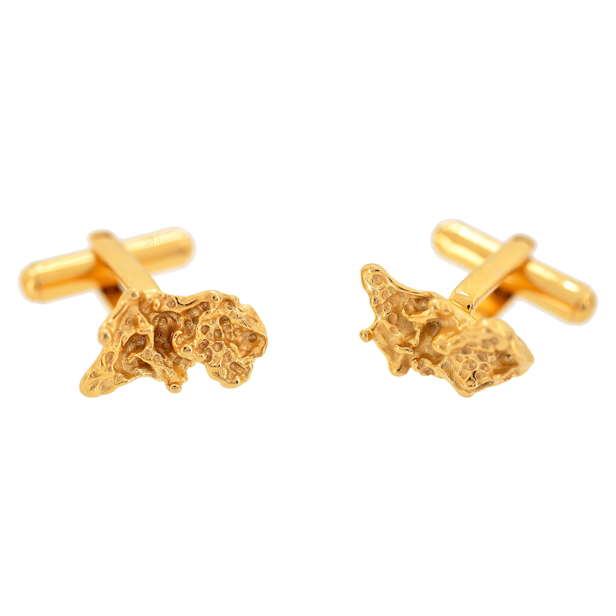 'MIDAS' Gold Nugget cufflink - Ibiza Passion