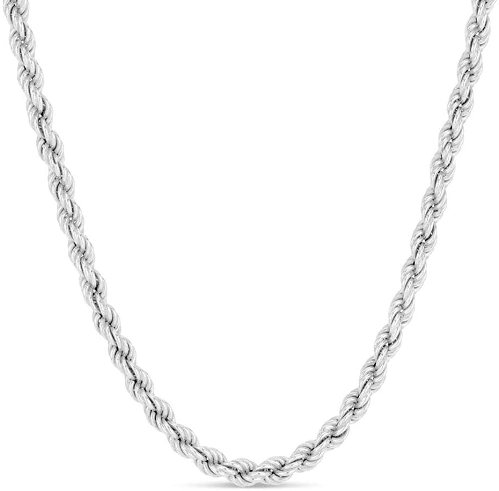 'PIETRA' Rope Chain - Silver Unisex- - Ibiza Passion