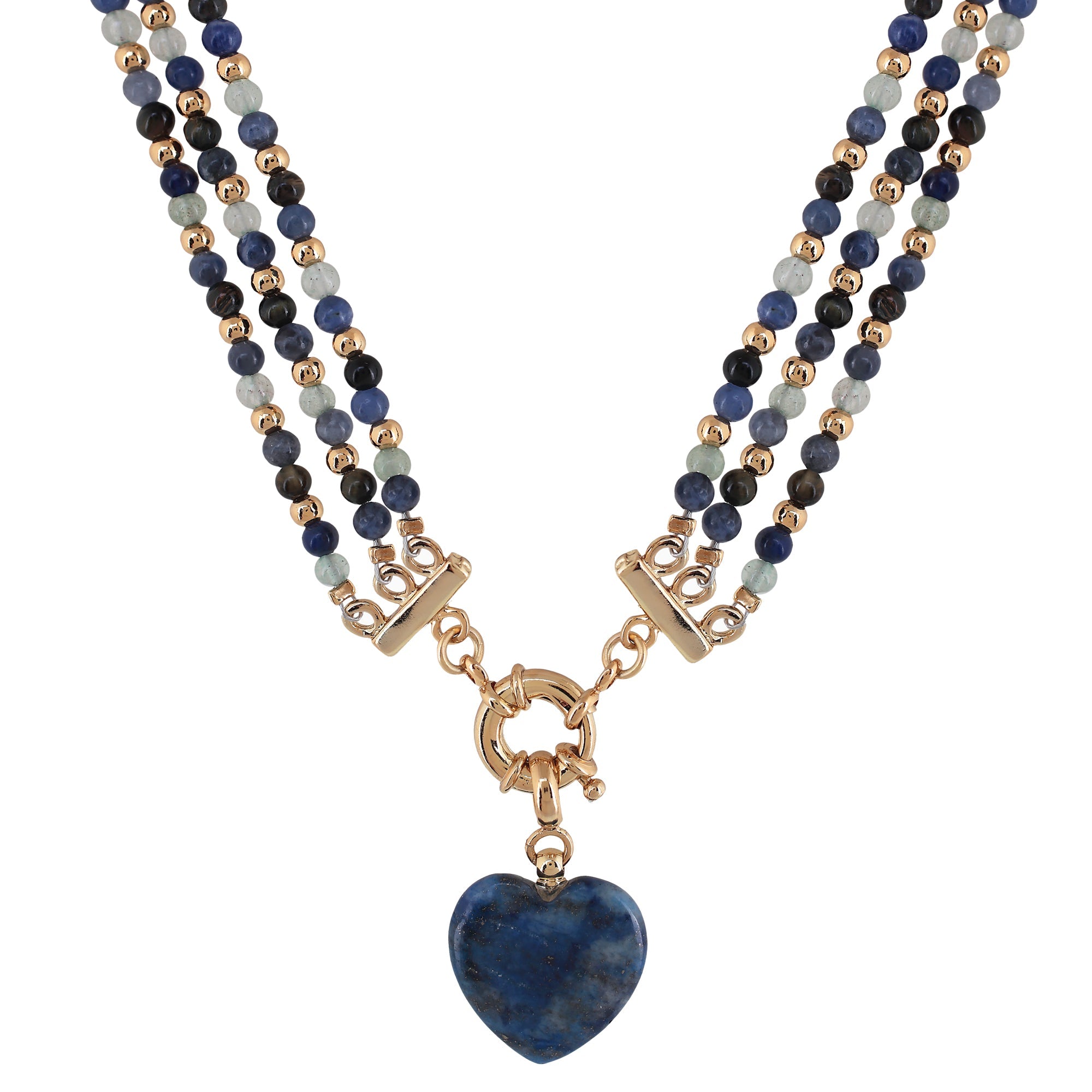 'SUNSET' Lapis Heart Charm - Ibiza Passion